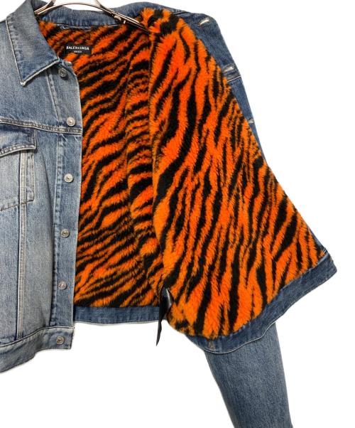 BALENCIAGA（バレンシアガ）BALENCIAGA (バレンシアガ) タイガーボアダメージデニムジャケット サイズ:42の古着・服飾アイテム
