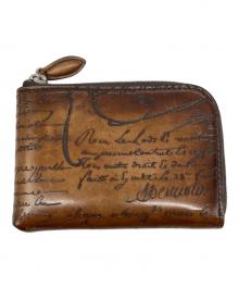 Berluti（ベルルッティ）の古着「ブナ スクリットレザー カードホルダー」｜ブラウン