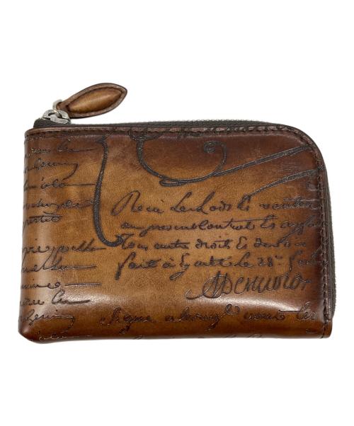 Berluti（ベルルッティ）Berluti (ベルルッティ) ブナ スクリットレザー カードホルダー ブラウンの古着・服飾アイテム