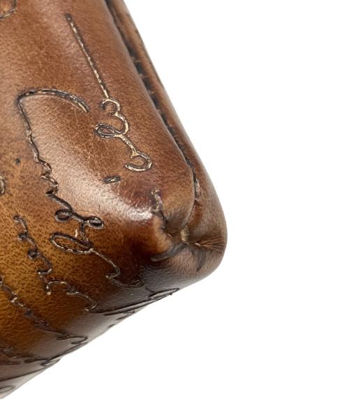 Berluti（ベルルッティ）Berluti (ベルルッティ) ブナ スクリットレザー カードホルダー ブラウンの古着・服飾アイテム