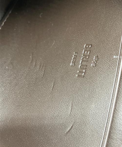 Berluti（ベルルッティ）Berluti (ベルルッティ) ブナ スクリットレザー カードホルダー ブラウンの古着・服飾アイテム