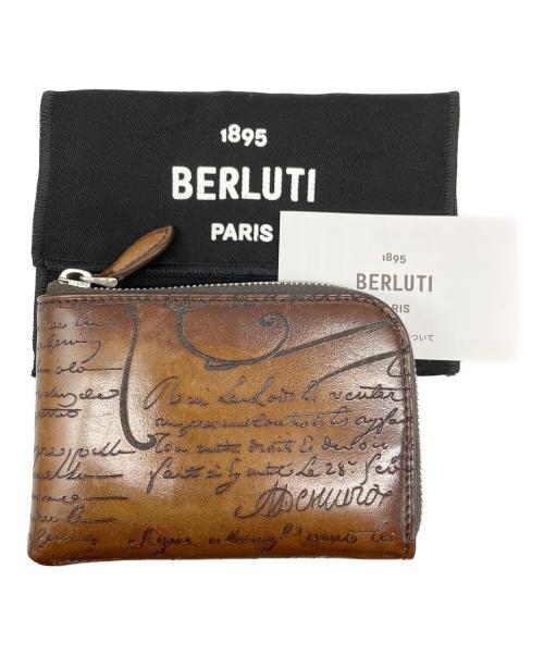 Berluti（ベルルッティ）Berluti (ベルルッティ) ブナ スクリットレザー カードホルダー ブラウンの古着・服飾アイテム