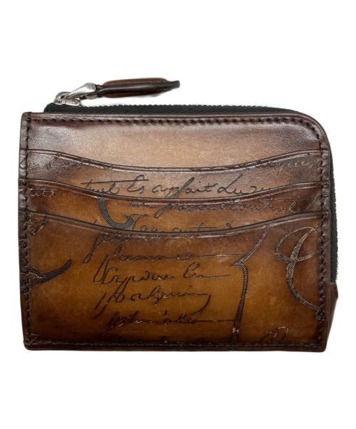 Berluti（ベルルッティ）Berluti (ベルルッティ) コアロジックスクリットレザージップカードホルダー ブラウンの古着・服飾アイテム