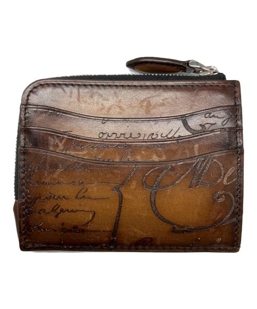 Berluti（ベルルッティ）Berluti (ベルルッティ) コアロジックスクリットレザージップカードホルダー ブラウンの古着・服飾アイテム