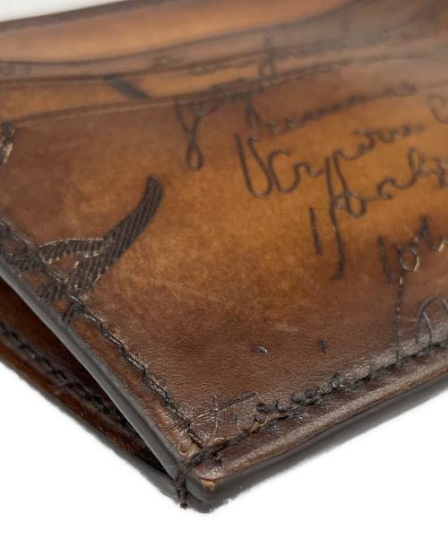 Berluti（ベルルッティ）Berluti (ベルルッティ) コアロジックスクリットレザージップカードホルダー ブラウンの古着・服飾アイテム