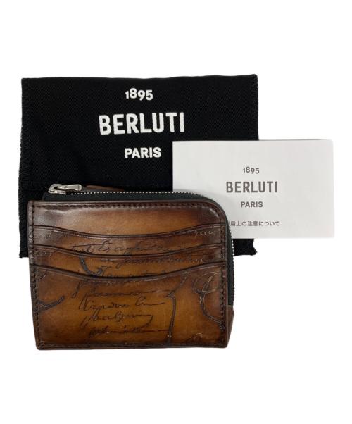 Berluti（ベルルッティ）Berluti (ベルルッティ) コアロジックスクリットレザージップカードホルダー ブラウンの古着・服飾アイテム