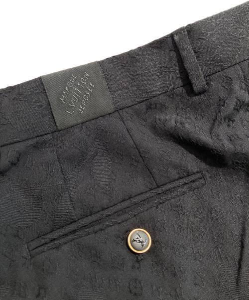LOUIS VUITTON（ルイ ヴィトン）LOUIS VUITTON (ルイ ヴィトン) モノグラムウールスラックス ブラック サイズ:48の古着・服飾アイテム