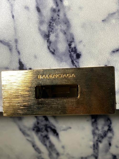 BALENCIAGA（バレンシアガ）BALENCIAGA (バレンシアガ) ルティス 2WAYバッグ ホワイト×ネイビー サイズ:-の古着・服飾アイテム