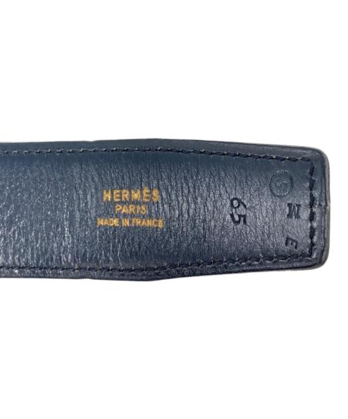 HERMES（エルメス）HERMES (エルメス) H コンスタンスベルト ブラック×ゴールド サイズ:65cmの古着・服飾アイテム