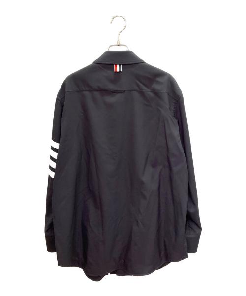Thom Browne（トムブラウン）Thom Browne (トムブラウン) 平織り 4BAR シャツ ジャケット ネイビー サイズ:2の古着・服飾アイテム