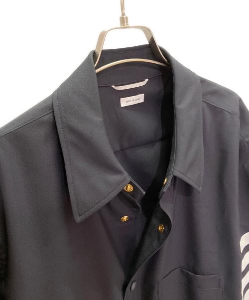 Thom Browne（トムブラウン）Thom Browne (トムブラウン) 平織り 4BAR シャツ ジャケット ネイビー サイズ:2の古着・服飾アイテム