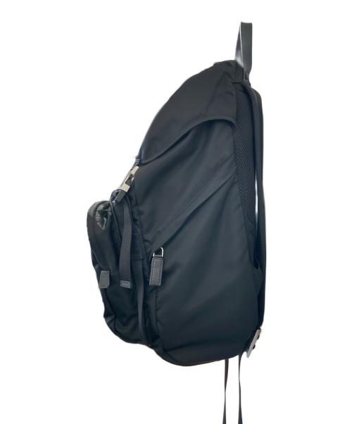 PRADA（プラダ）PRADA (プラダ) 三角ロゴプレート ナイロンリュック ブラックの古着・服飾アイテム
