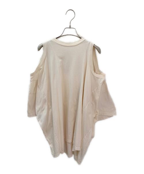 Martin Margiela1（マルタンマルジェラ1）Martin Margiela1 (マルタンマルジェラ1) ダブルスプライド Tシャツ ベージュ サイズ:Sの古着・服飾アイテム