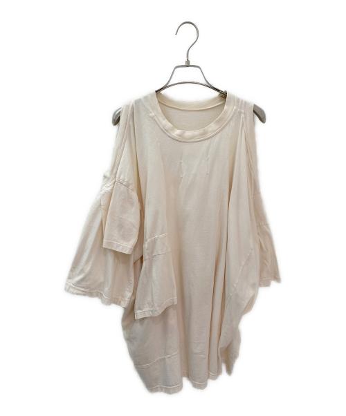 Martin Margiela1（マルタンマルジェラ1）Martin Margiela1 (マルタンマルジェラ1) ダブルスプライド Tシャツ ベージュ サイズ:Sの古着・服飾アイテム