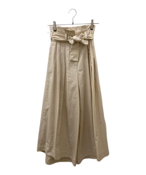 FENDI（フェンディ）FENDI (フェンディ) ワイドフレアパンツ ベージュ サイズ:36の古着・服飾アイテム