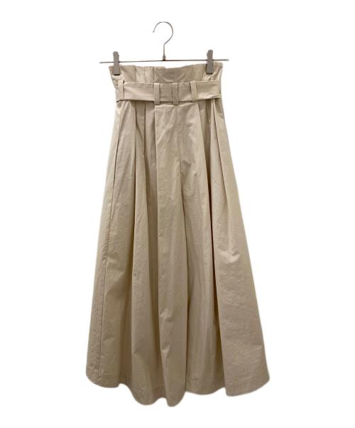 FENDI（フェンディ）FENDI (フェンディ) ワイドフレアパンツ ベージュ サイズ:36の古着・服飾アイテム