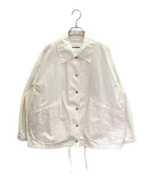 JIL SANDER（ジルサンダー）JIL SANDER (ジルサンダー) バックロゴブルゾン/ロゴ入りジャケット アイボリー サイズ:34の古着・服飾アイテム