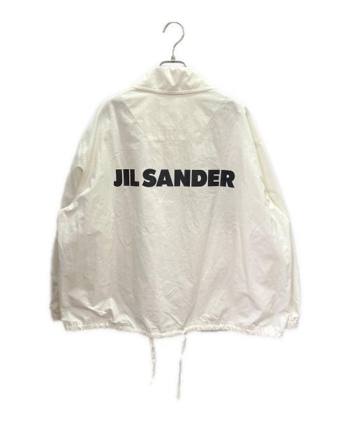 JIL SANDER（ジルサンダー）JIL SANDER (ジルサンダー) バックロゴブルゾン/ロゴ入りジャケット アイボリー サイズ:34の古着・服飾アイテム