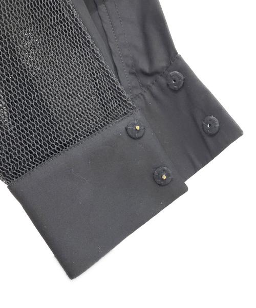 FENDI（フェンディ）FENDI (フェンディ) メッシュ切替アーム デザインブラウス ブラック サイズ:36の古着・服飾アイテム