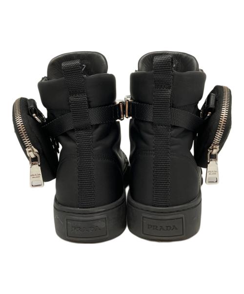 PRADA（プラダ）PRADA (プラダ) RE-NYLON WHEEL SNEAKERS ブラック サイズ:36 1/2の古着・服飾アイテム