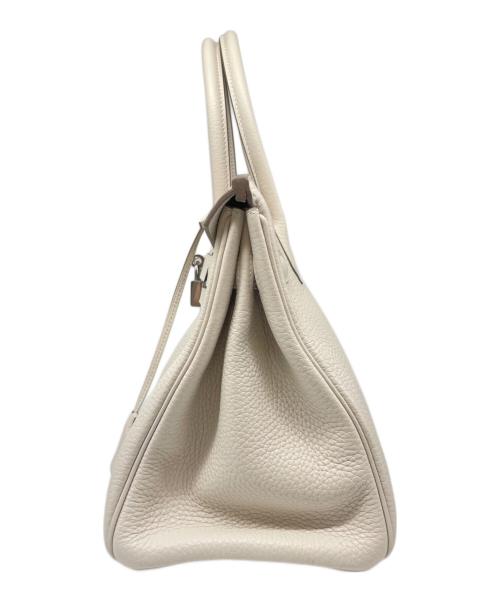 HERMES（エルメス）HERMES (エルメス) バーキン30/シルバー金具/トリヨンクレマンス/クレ/T刻印 クレ サイズ:30の古着・服飾アイテム