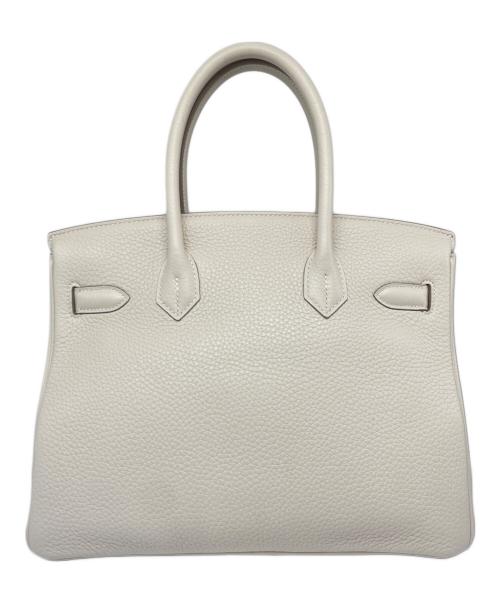 HERMES（エルメス）HERMES (エルメス) バーキン30/シルバー金具/トリヨンクレマンス/クレ/T刻印 クレ サイズ:30の古着・服飾アイテム