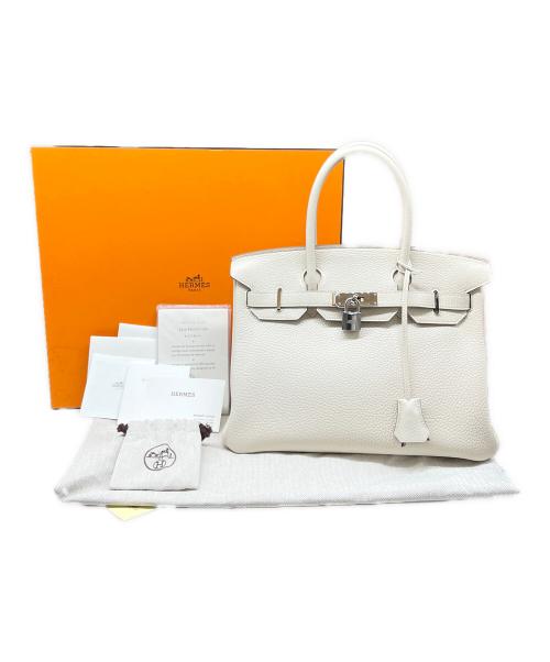 HERMES（エルメス）HERMES (エルメス) バーキン30/シルバー金具/トリヨンクレマンス/クレ/T刻印 クレ サイズ:30の古着・服飾アイテム