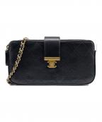 CHANELシャネル）の古着「チェーンショルダーバッグ」｜ブラック