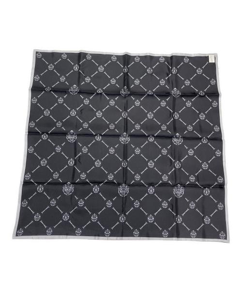 Berluti（ベルルッティ）Berluti (ベルルッティ) Wフェイス総柄シルクスカーフ ブルーの古着・服飾アイテム