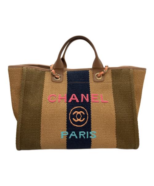 CHANEL（シャネル）CHANEL (シャネル) ドーヴィル GM ブラウン サイズ:GMの古着・服飾アイテム