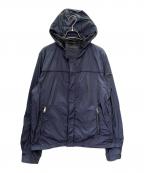 PRADAプラダ）の古着「フーデットポリエステルジャケット」｜ネイビー