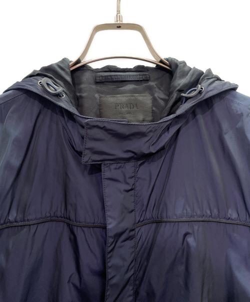 PRADA（プラダ）PRADA (プラダ) フーデットポリエステルジャケット ネイビー サイズ:Mの古着・服飾アイテム