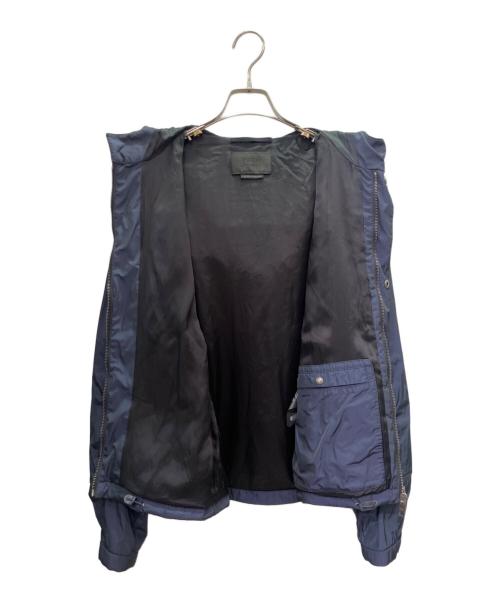 PRADA（プラダ）PRADA (プラダ) フーデットポリエステルジャケット ネイビー サイズ:Mの古着・服飾アイテム