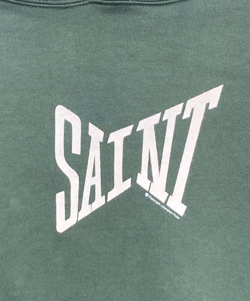 SAINT MICHAEL（セントマイケル）SAINT MICHAEL (セントマイケル) ロゴフーディー グリーン サイズ:Mの古着・服飾アイテム