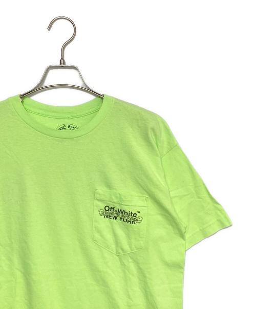 CHROME HEARTS（クロムハーツ）CHROME HEARTS (クロムハーツ) OFFWHITE (オフホワイト) ポケット半袖カットソー 黄緑 サイズ:Mの古着・服飾アイテム