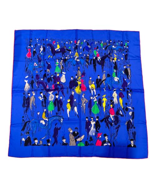 HERMES（エルメス）HERMES (エルメス) カレ 90 	Paddock【パドック】 ブルー サイズ:90の古着・服飾アイテム