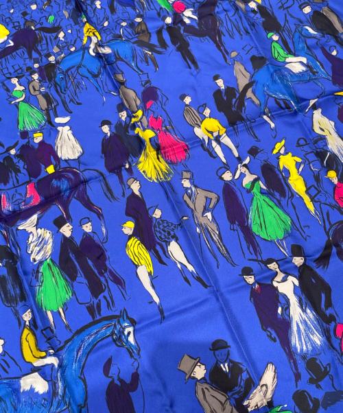 HERMES（エルメス）HERMES (エルメス) カレ 90 	Paddock【パドック】 ブルー サイズ:90の古着・服飾アイテム