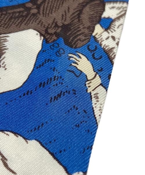 HERMES（エルメス）HERMES (エルメス) ツィリー オムニバスと白い貴婦人のゲーム ブルー×オレンジの古着・服飾アイテム