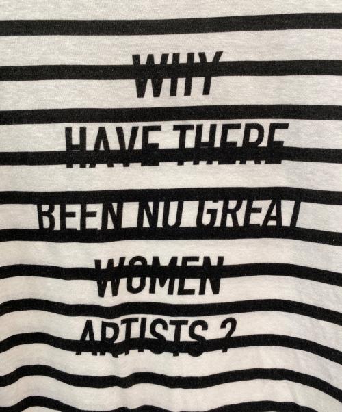 Christian Dior（クリスチャン ディオール）Christian Dior (クリスチャン ディオール) ボーダーロングスリーブカットソー ホワイト×ブラック サイズ:Sの古着・服飾アイテム