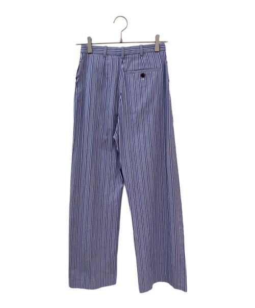 BALENCIAGA（バレンシアガ）BALENCIAGA (バレンシアガ) ストレートストライプパンツ ブルー サイズ:34の古着・服飾アイテム