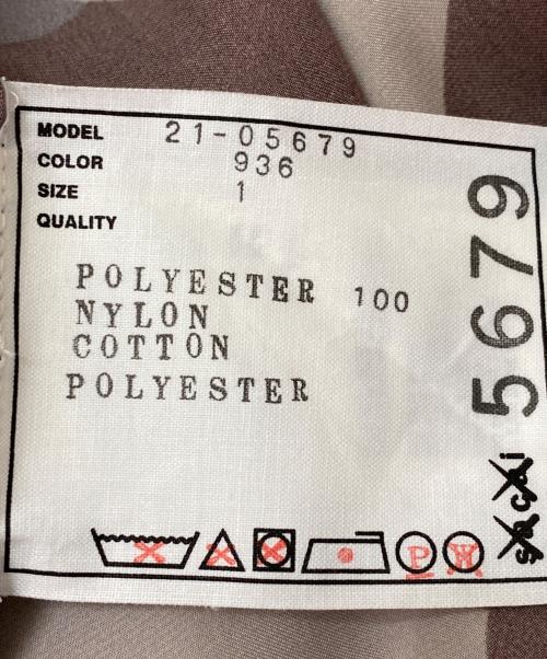 sacai（サカイ）sacai (サカイ) KAWS (カウズ) カモ柄シースルーブルゾン カーキ サイズ:1の古着・服飾アイテム