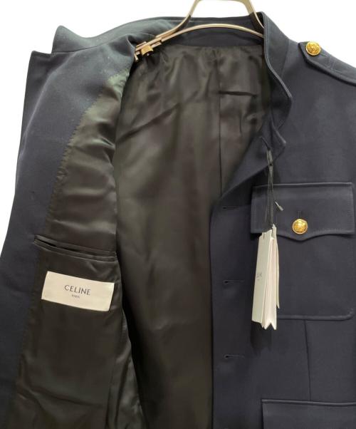 CELINE（セリーヌ）CELINE (セリーヌ) サファリ ミリタリー ジャケット ネイビー サイズ:36の古着・服飾アイテム