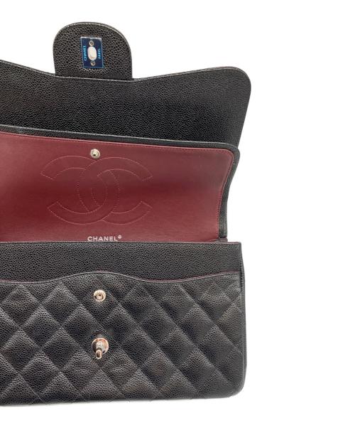 CHANEL（シャネル）CHANEL (シャネル) デカマトラッセ30 Wフラップ チェーンバッグ ブラック サイズ:30の古着・服飾アイテム