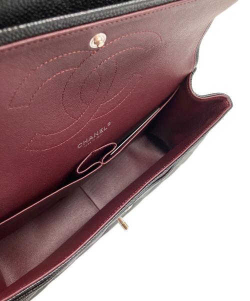 CHANEL（シャネル）CHANEL (シャネル) デカマトラッセ30 Wフラップ チェーンバッグ ブラック サイズ:30の古着・服飾アイテム