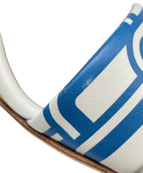 HERMES（エルメス）HERMES (エルメス) アカプルコ ウェッジソール サンダル マルチカラー サイズ:36 1/2の古着・服飾アイテム