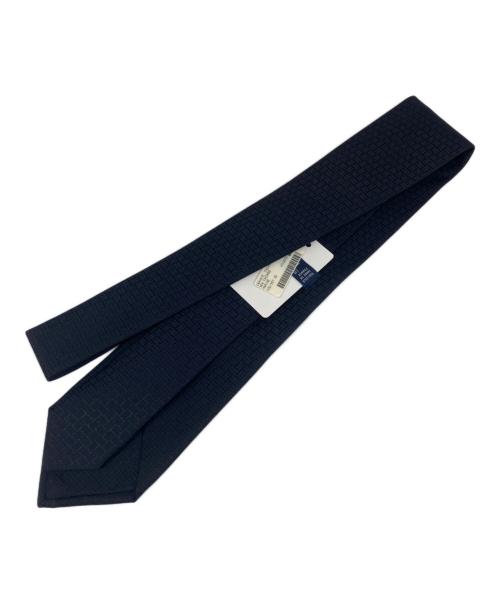 HERMES（エルメス）HERMES (エルメス) Hロゴ シルク ネクタイ ネイビー サイズ:無し 未使用品の古着・服飾アイテム