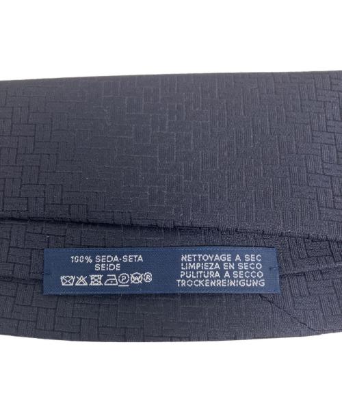 HERMES（エルメス）HERMES (エルメス) Hロゴ シルク ネクタイ ネイビー サイズ:無し 未使用品の古着・服飾アイテム