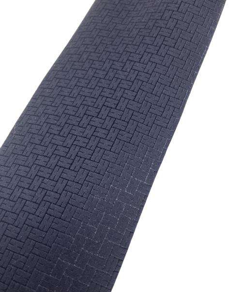 HERMES（エルメス）HERMES (エルメス) Hロゴ シルク ネクタイ ネイビー サイズ:無し 未使用品の古着・服飾アイテム