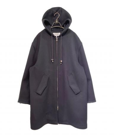 t*n様 loewe コート　サイズ48 中古・古着通販】LOEWE (ロエベ) フーデッドコート ネイビー サイズ:48