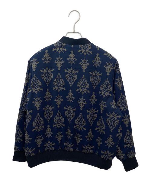 ANTEPRIMA（アンテプリマ）ANTEPRIMA (アンテプリマ) 総柄中綿ブルゾン ネイビー サイズ:38の古着・服飾アイテム